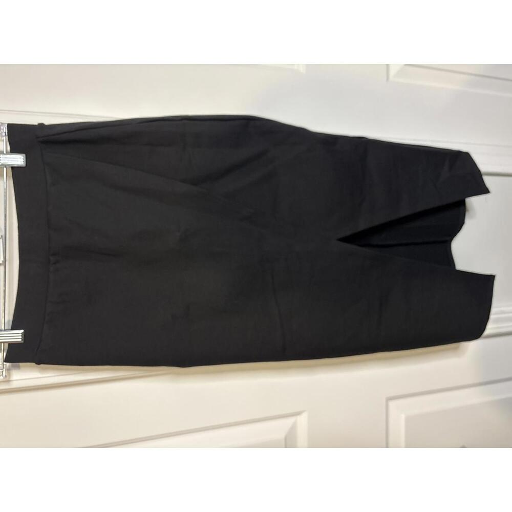 Halara Black Midi Pencil Skirt with Front Slit - Size S 452